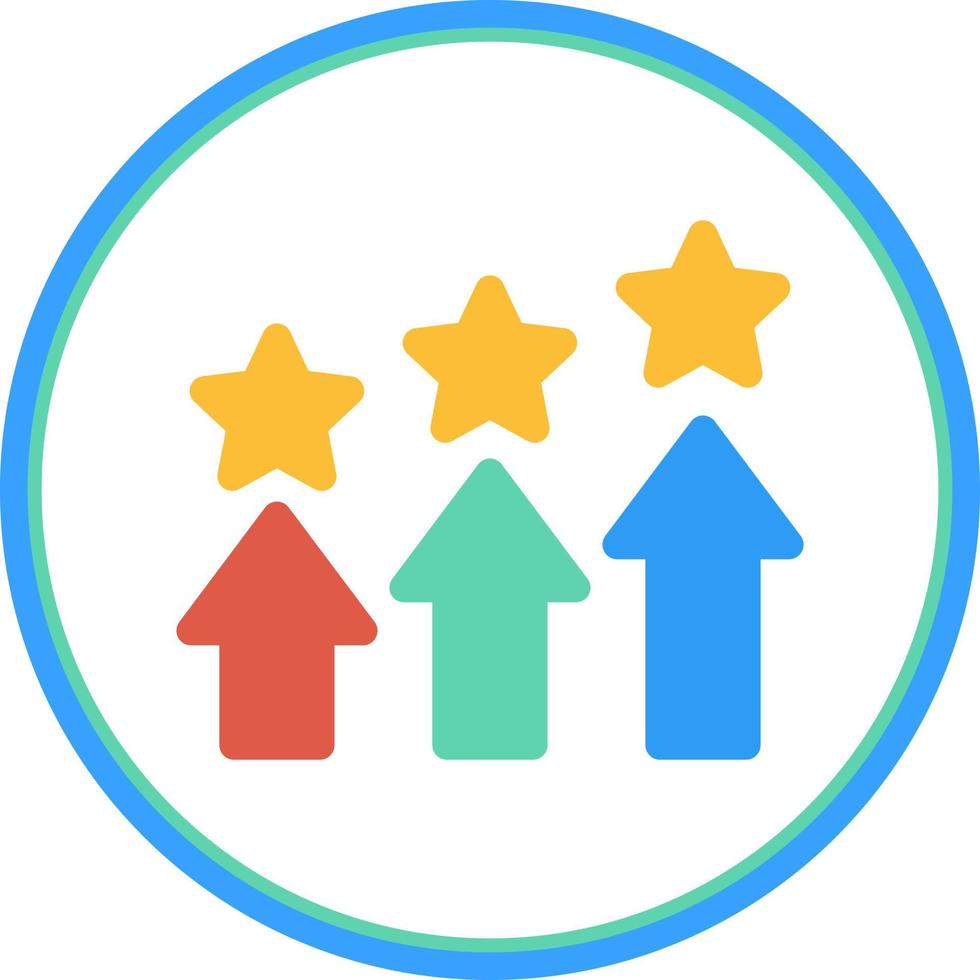 Level Up Line Vector Icon Design