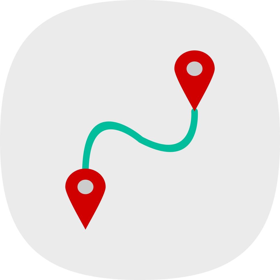 Route Vector Icon Design