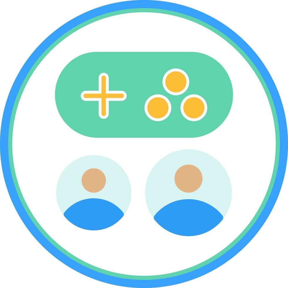 Game Viewers Line Vector Icon Design