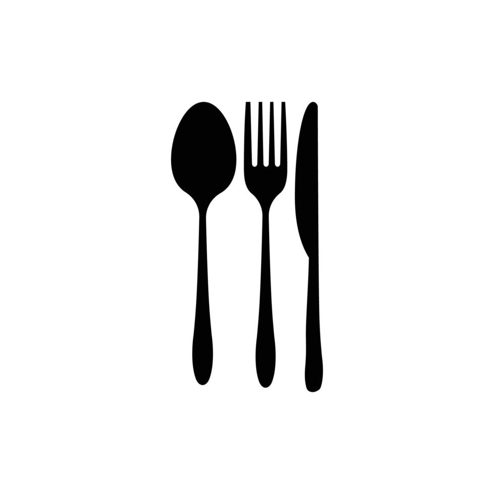 spoon fork knife logo vector