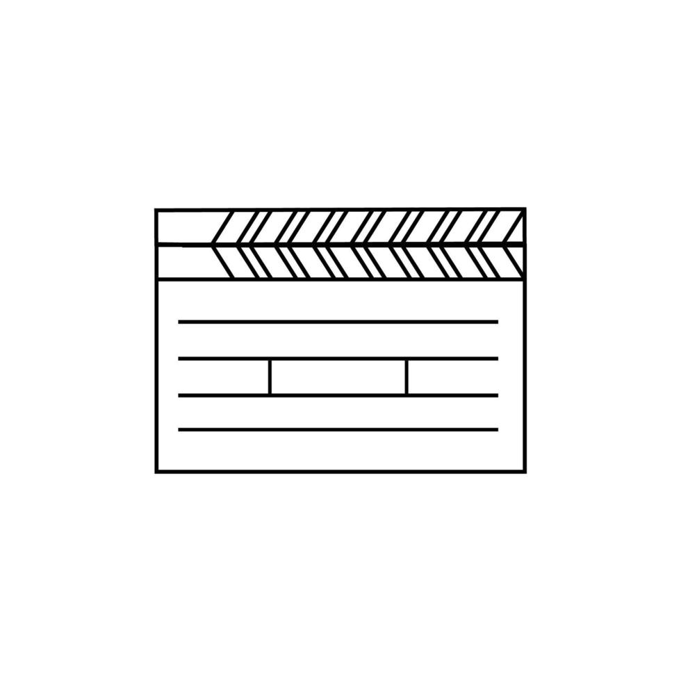 clapper board logo vector