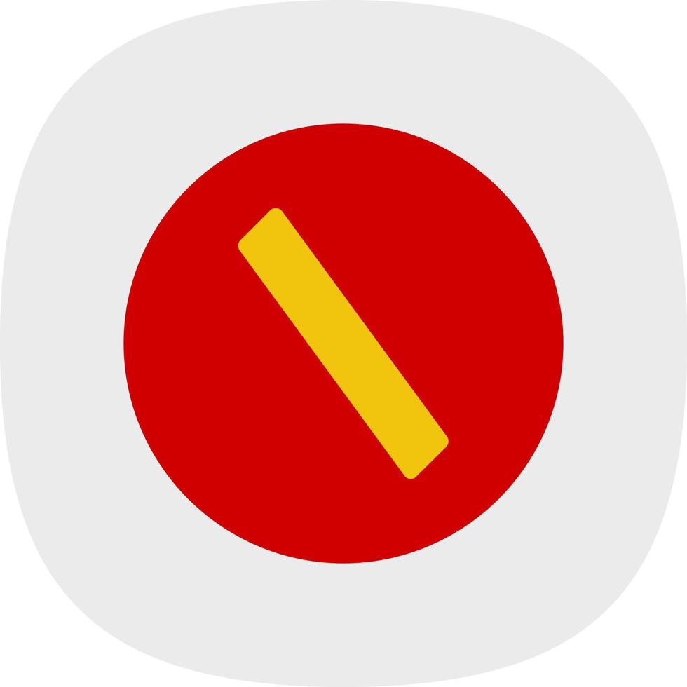 Slash Vector Icon Design