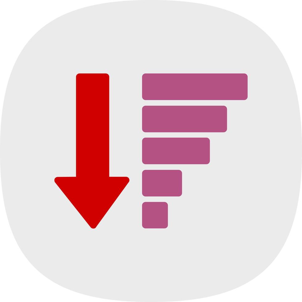 Sort Amount Down Alt Vector Icon Design