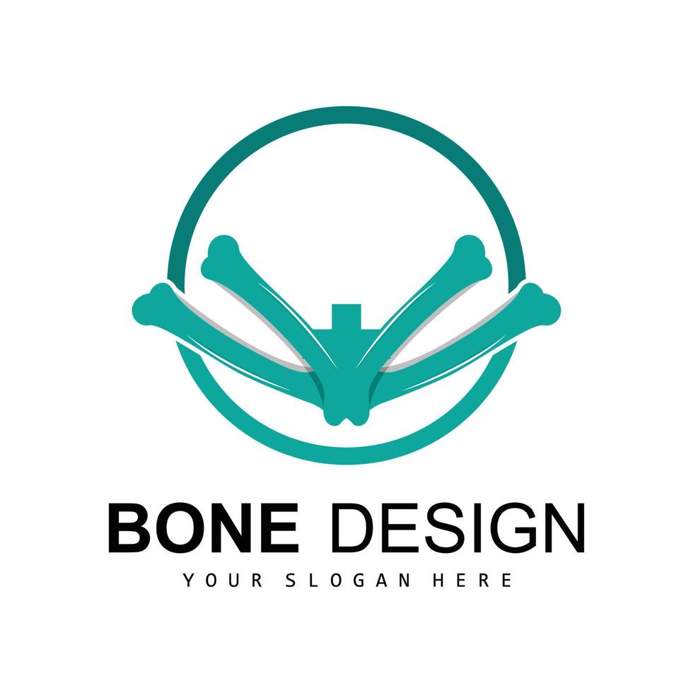 Bone Logo, Bone Care Vector, And Bone Medicine, Hospital, Health vector