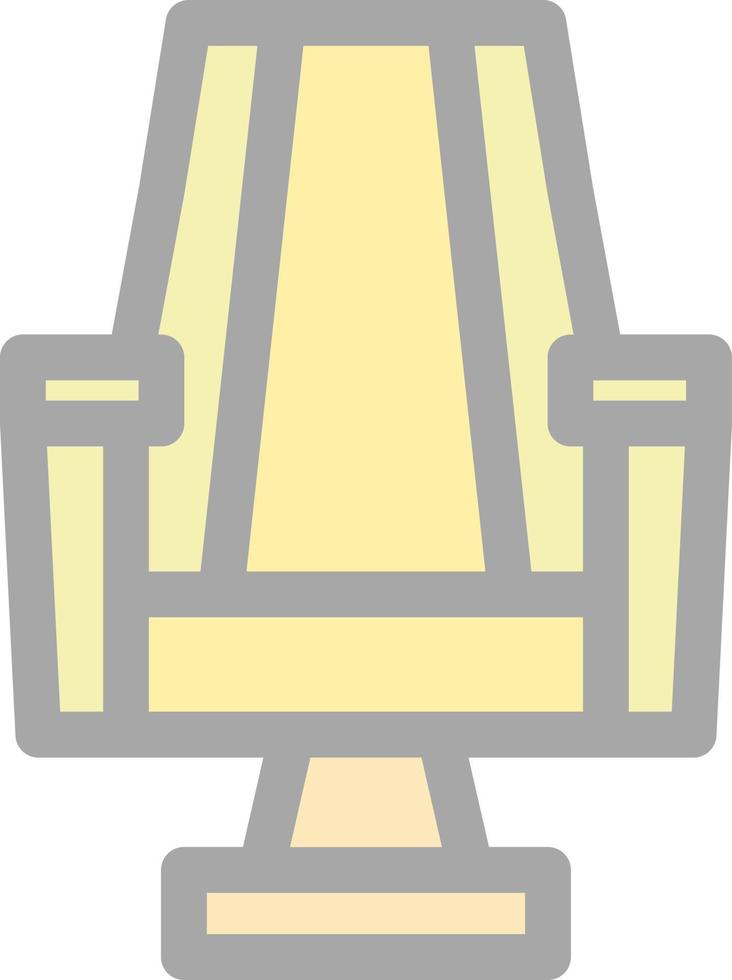 Gaming Chair Line Vector Icon Design