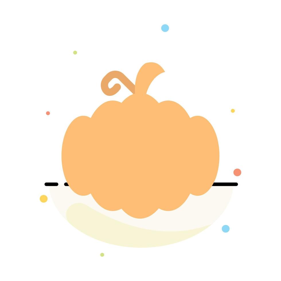 plantilla de icono de color plano abstracto de canadá de calabaza de halloween de cucurbitáceas vector