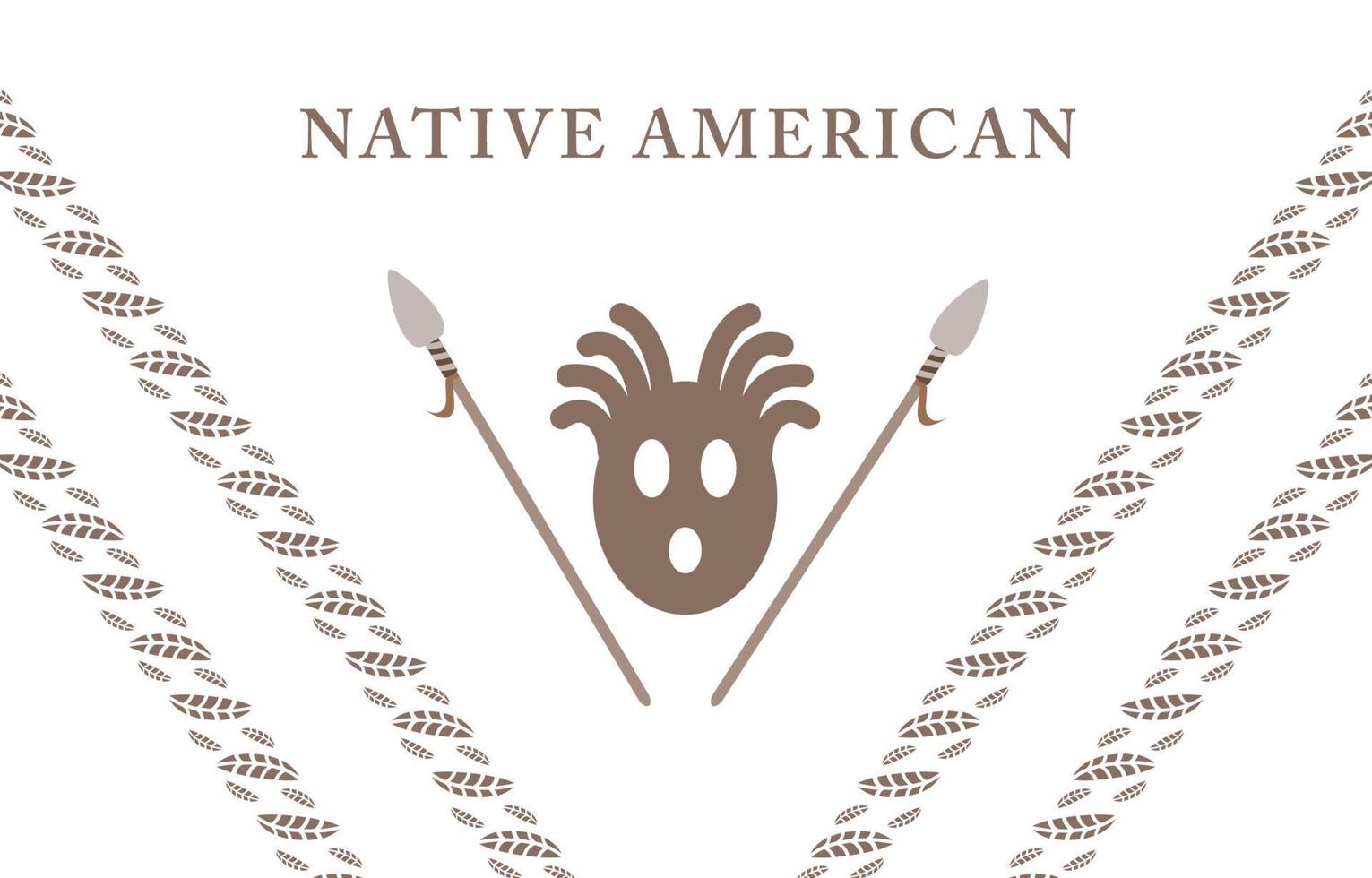 Simple Illustration of native day, good for background, wallpaper, gift card etc vector