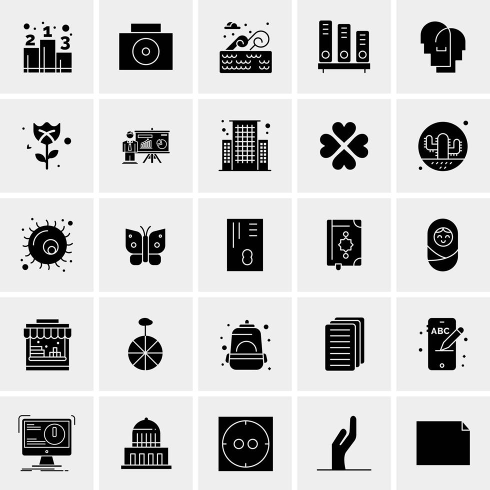 25 Universal Business Icons Vector Creative Icon Illustration to use in web and Mobile Related project