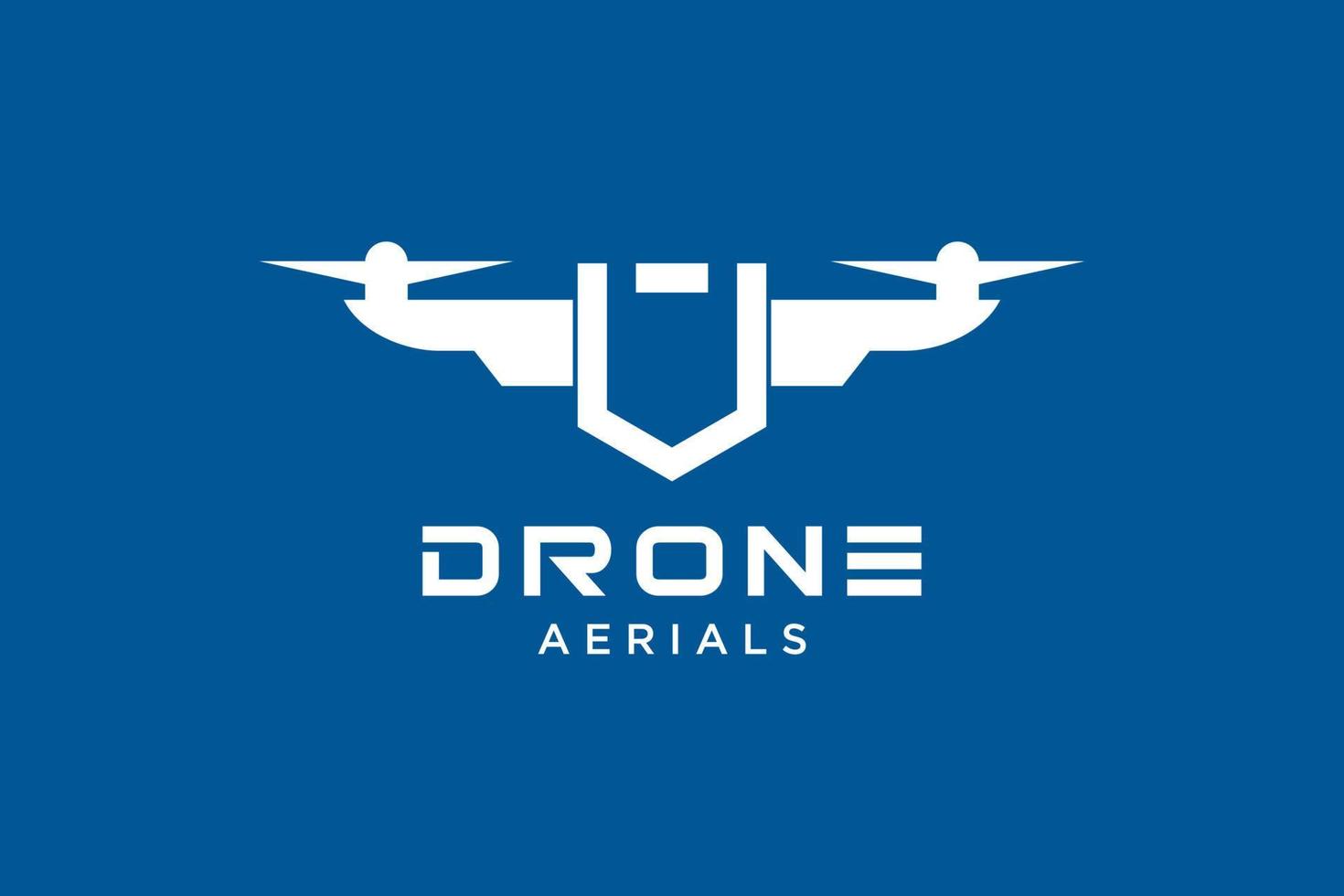 Letter V Drone logo design template. Photography drone icon vector. Creative design. Illustration vector