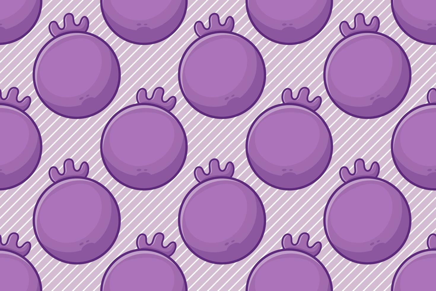 purple blueberry fruit seamless pattern vector illustration