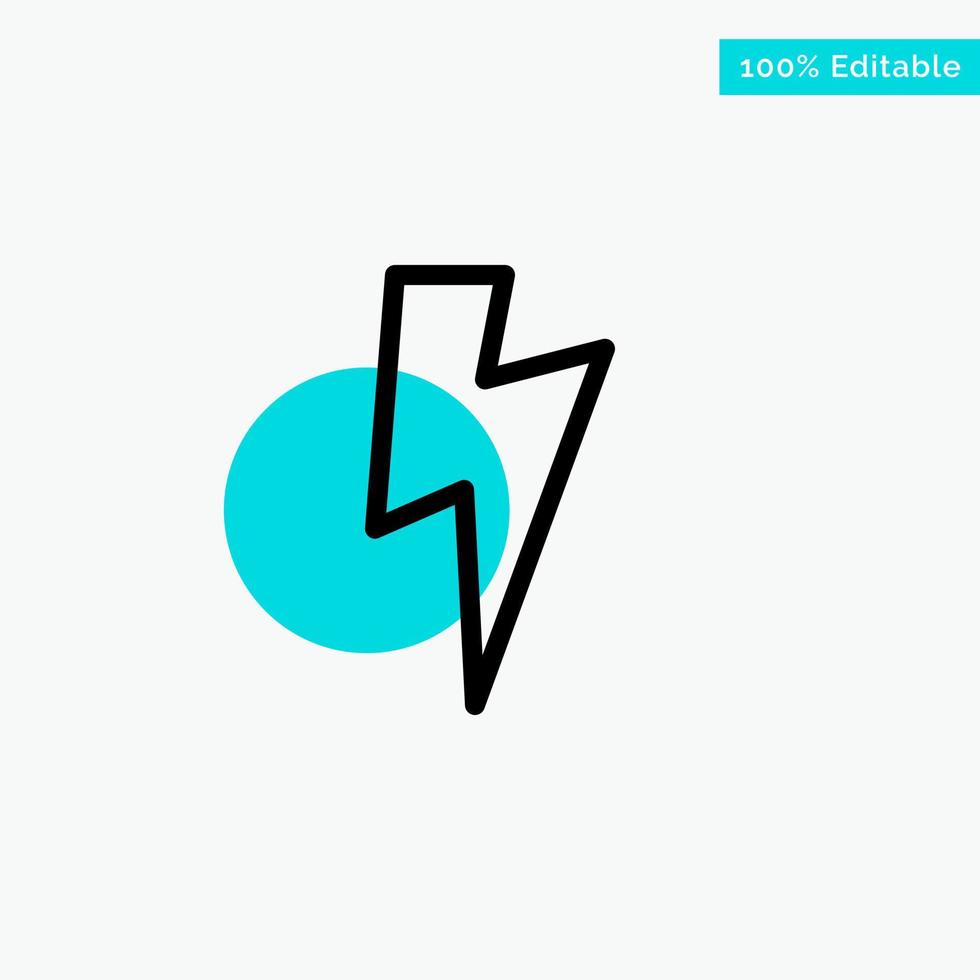 Twitter Power Media turquoise highlight circle point Vector icon
