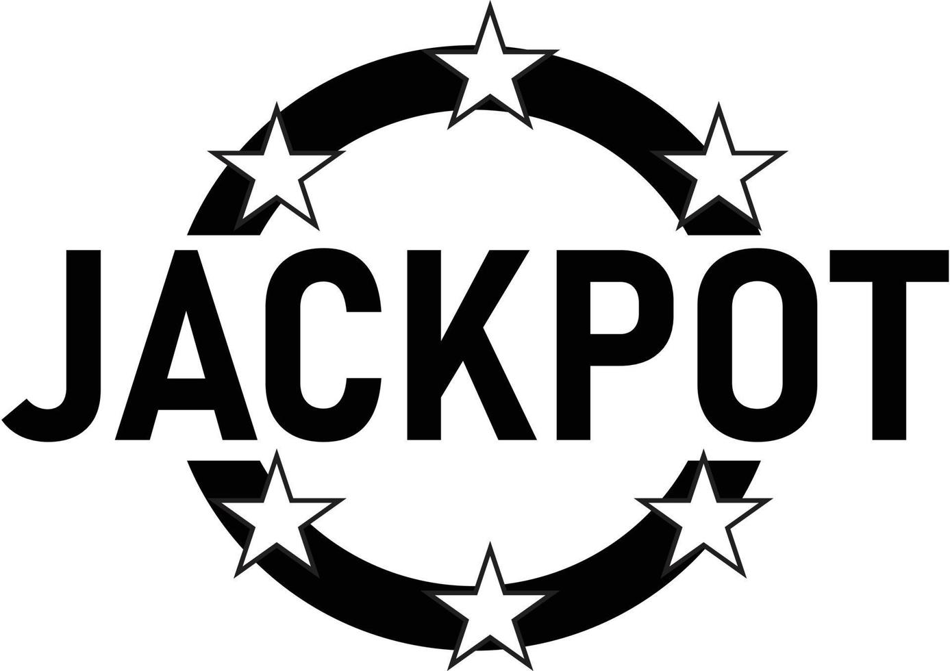 Jackpot icon on white background. Big win sign. Jackpot casino lotto symbol. flat style. vector