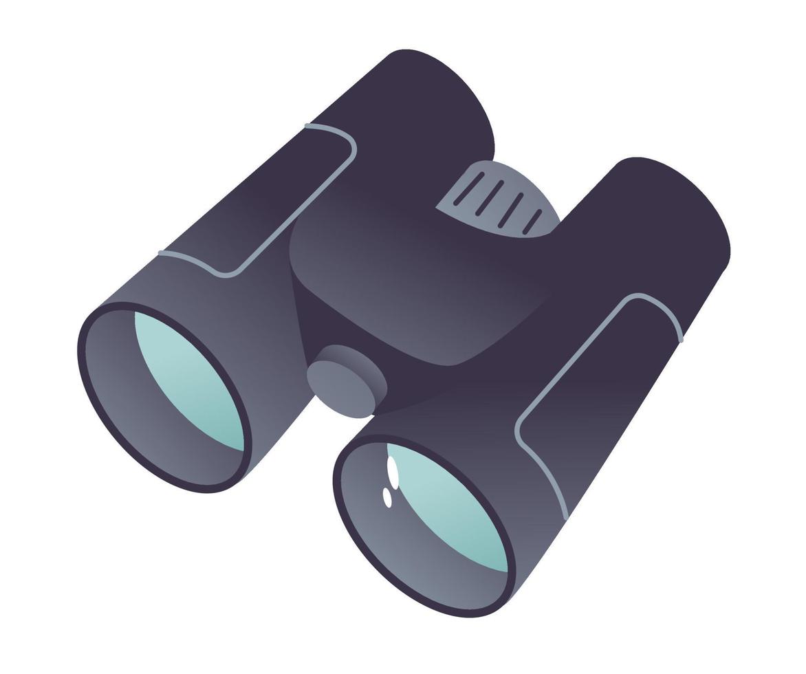 Binoculars vector illustration isolated on a white background.