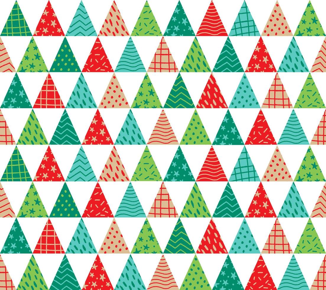 Cute Merry Christmas Red Green Blue Abstract Texture Pine Tree Christmas Tree Element Background Vector Illustration for Fabric Print Wrapping Paper Clothes Decoration Christmas Celebration Festival