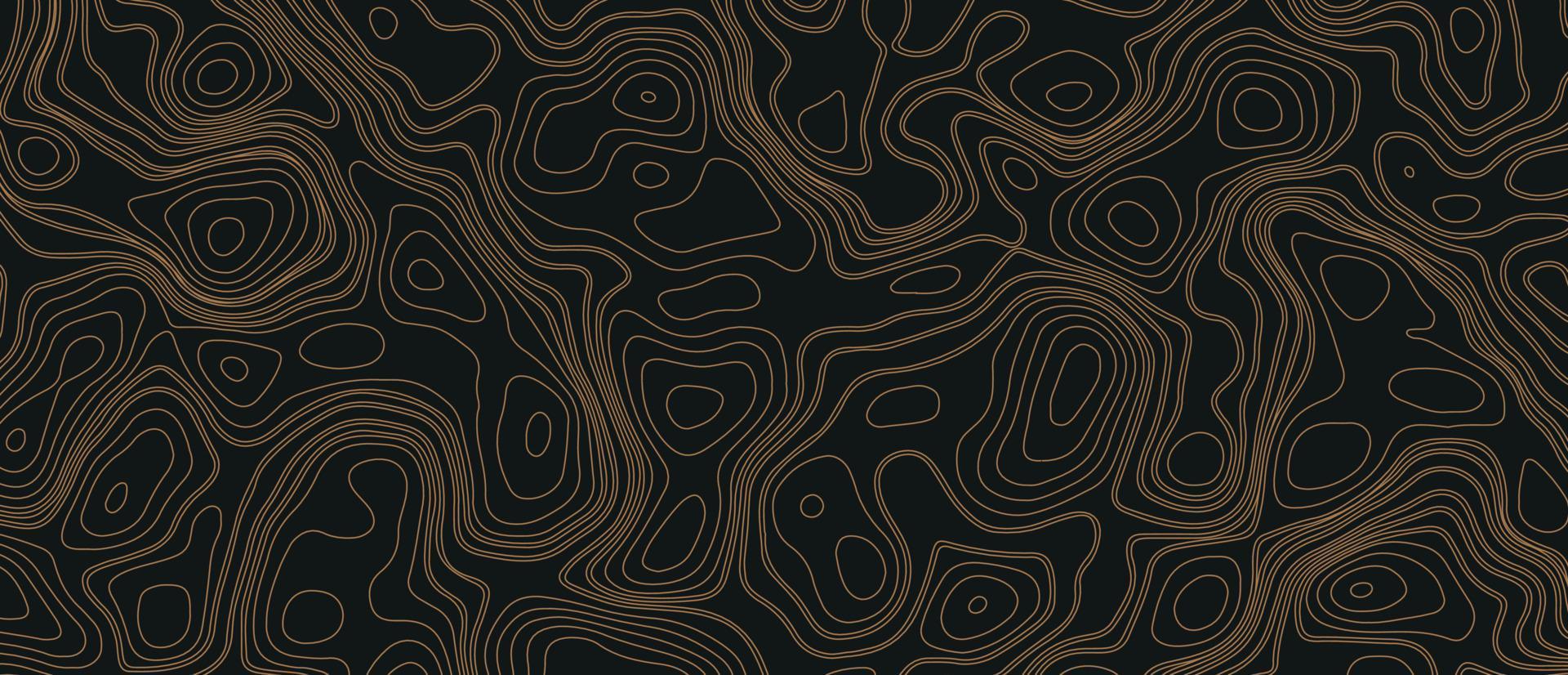Topographic map. Abstract background with lines and circles. Red