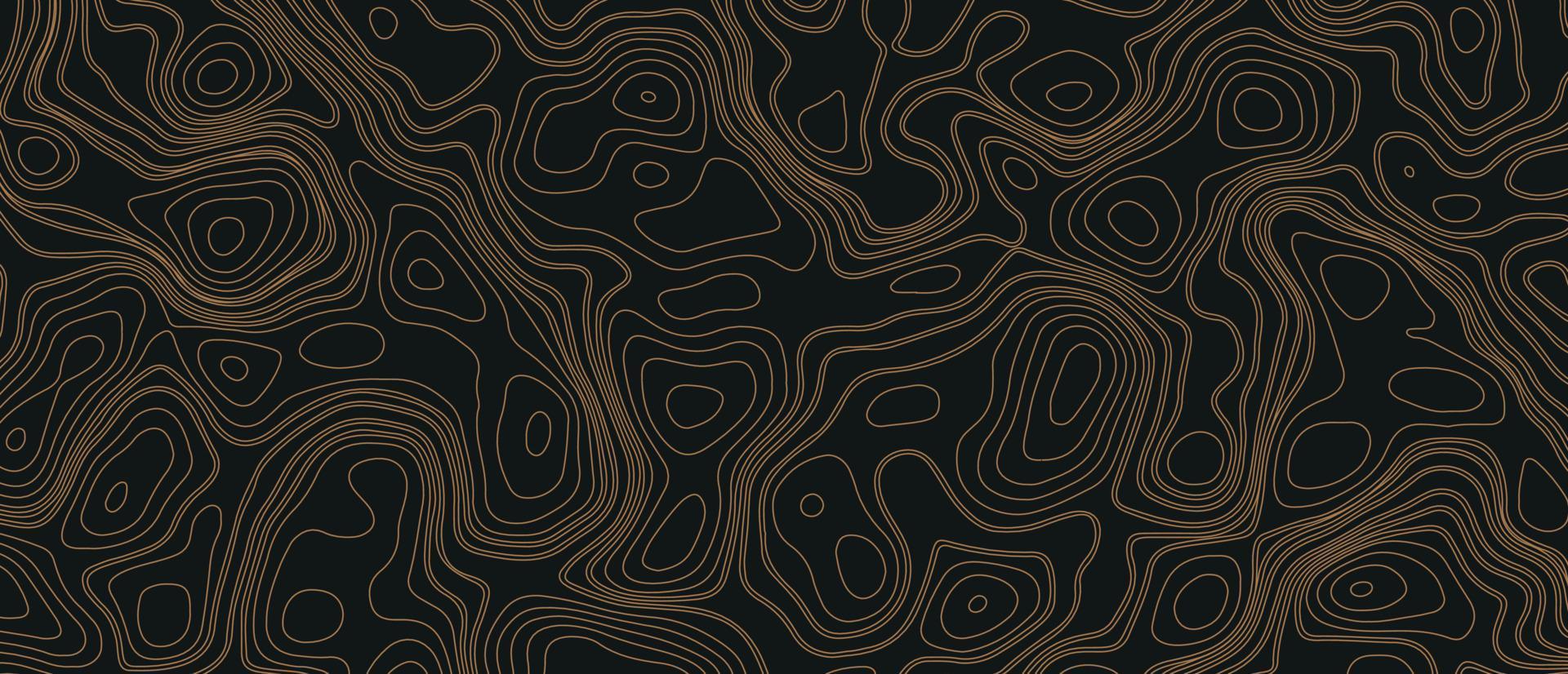 Topographic map. Abstract background with lines and circles. Red mountain contour lines. Topographic terrain. Red, yellow background with space grid Topographic background vector