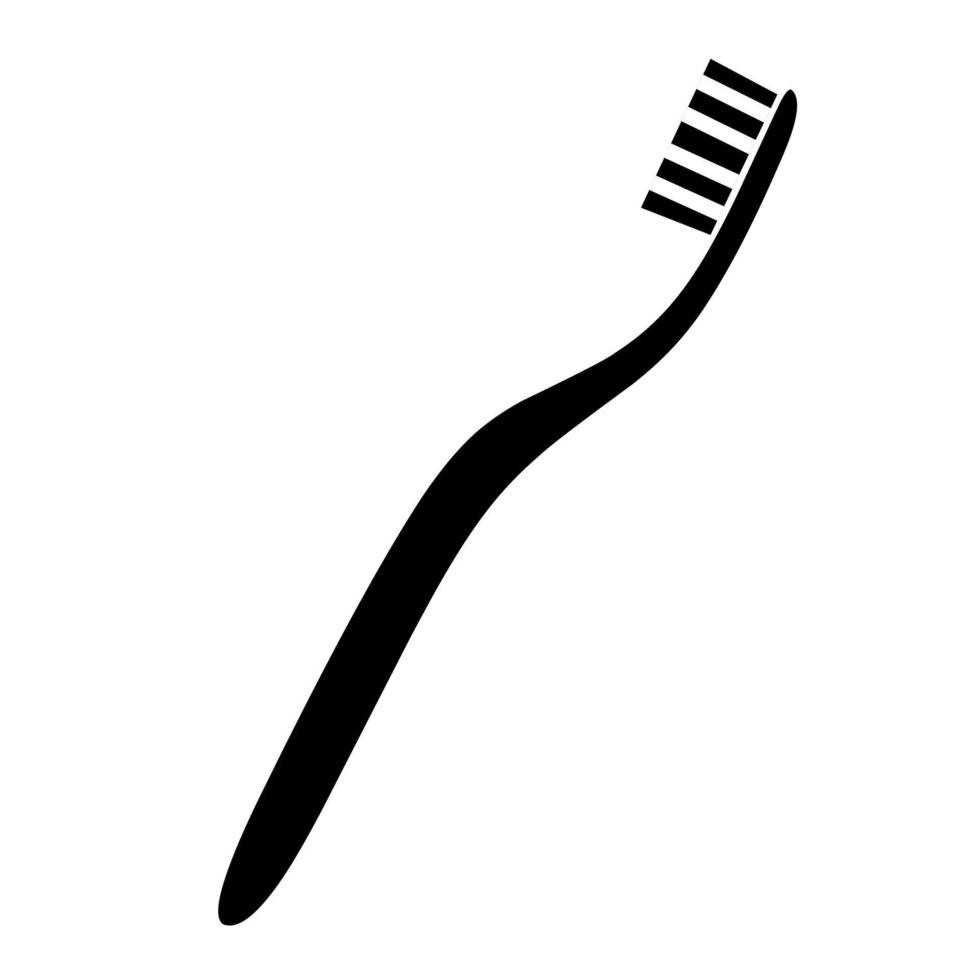 icono de cepillo de dientes. limpieza de dientes, ambientador bucal y herramienta para respirar sobre fondo blanco. vector