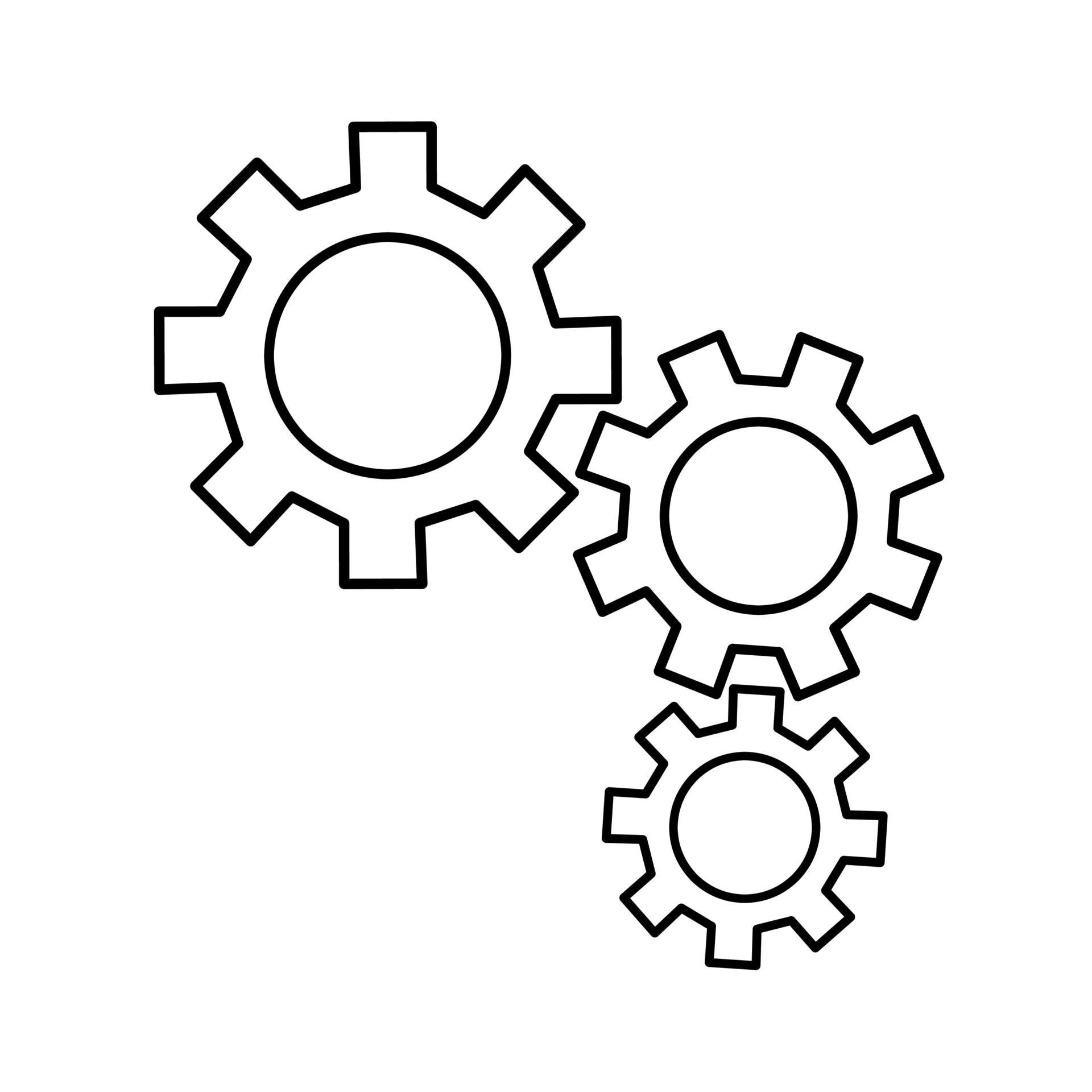 Gear icon symbol sign  Symbols, Vector art, Gears