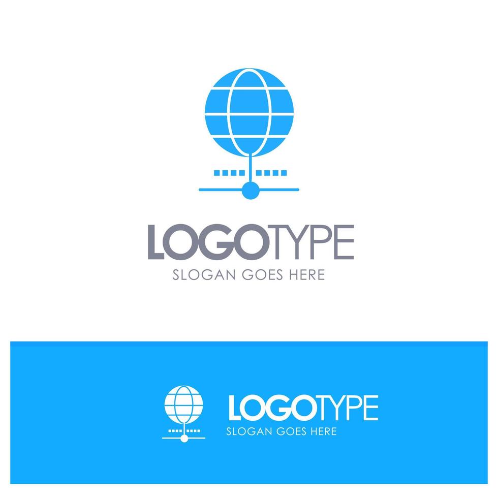 Globe Internet Browser World Blue Logo vector