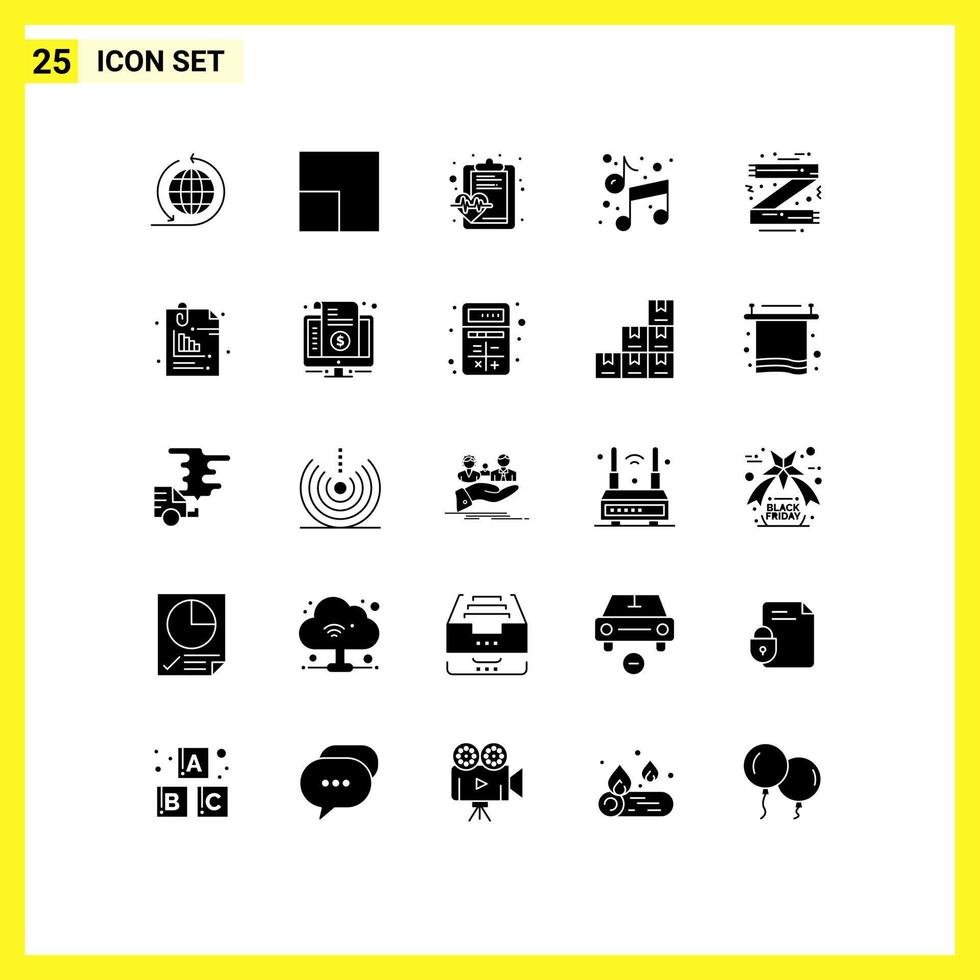 25 Solid Glyph concept for Websites Mobile and Apps scarf clothes medical christmas paint Editable Vector Design Elements