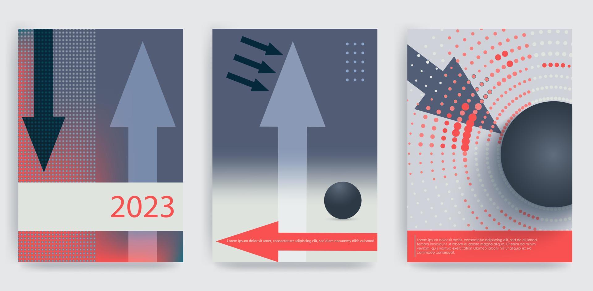 Covers with minimal design. Geometric backgrounds for your project. Vector illustration