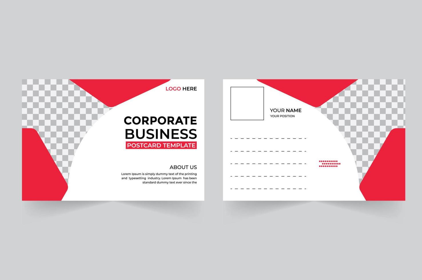 Modern and Simple Business EDDM Postcard or Postcard Template vector