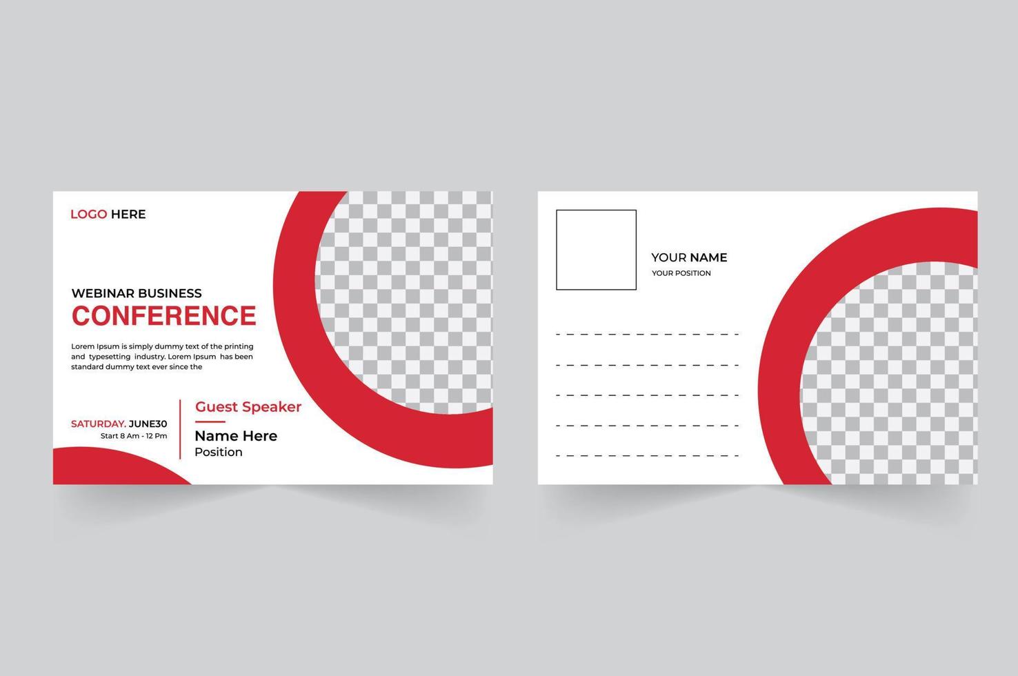 Modern and Simple Business EDDM Postcard or Postcard Template vector