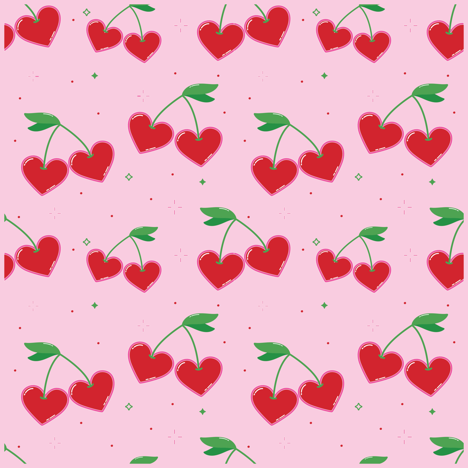 Seamless heart pattern: \