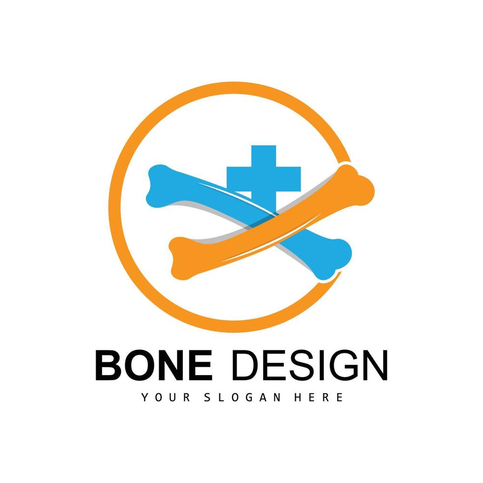 Bone Logo, Bone Care Vector, And Bone Medicine, Hospital, Health vector