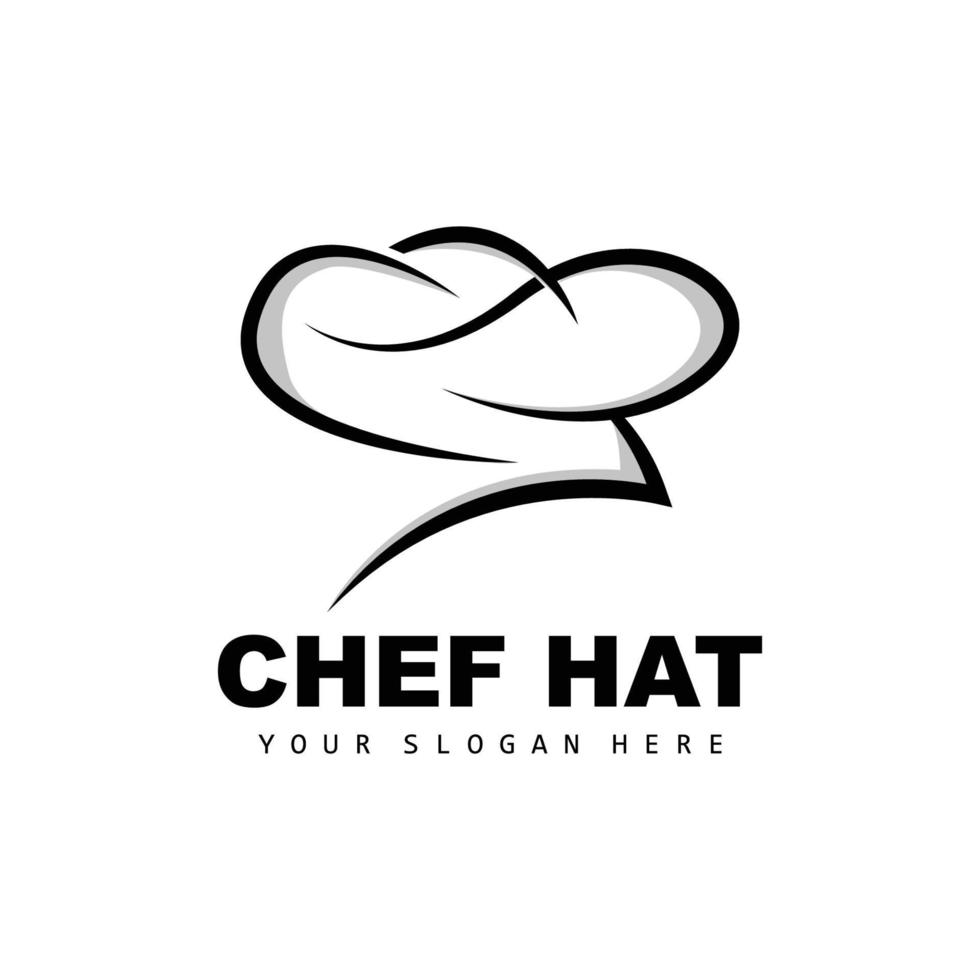 logotipo de sombrero de chef, vector de chef de restaurante, diseño para restaurante, catering, charcutería, panadería