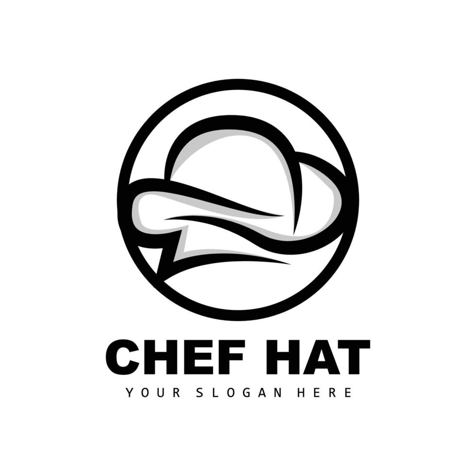 logotipo de sombrero de chef, vector de chef de restaurante, diseño para restaurante, catering, charcutería, panadería