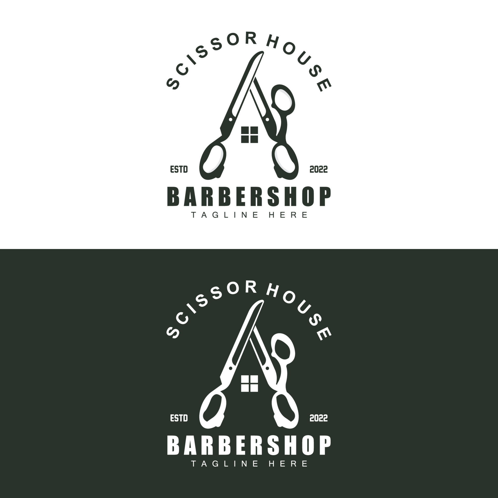 Scissors Logo Design, Shaver Vector, Scissors