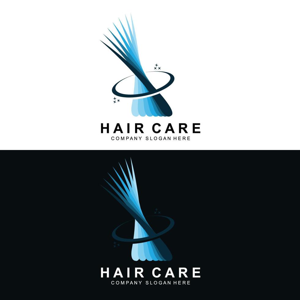 Hair Care Logo, Scalp Layer Design, Health Salon Brand Illustration vector