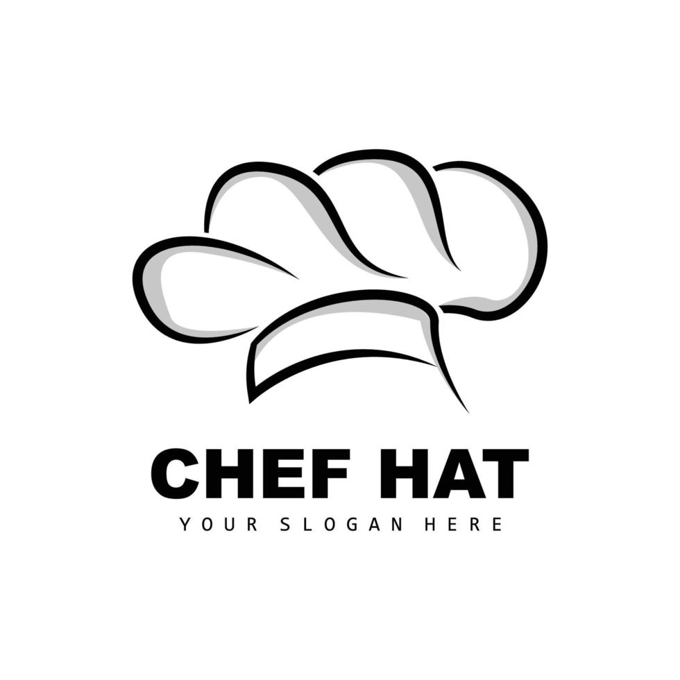 logotipo de sombrero de chef, vector de chef de restaurante, diseño para restaurante, catering, charcutería, panadería