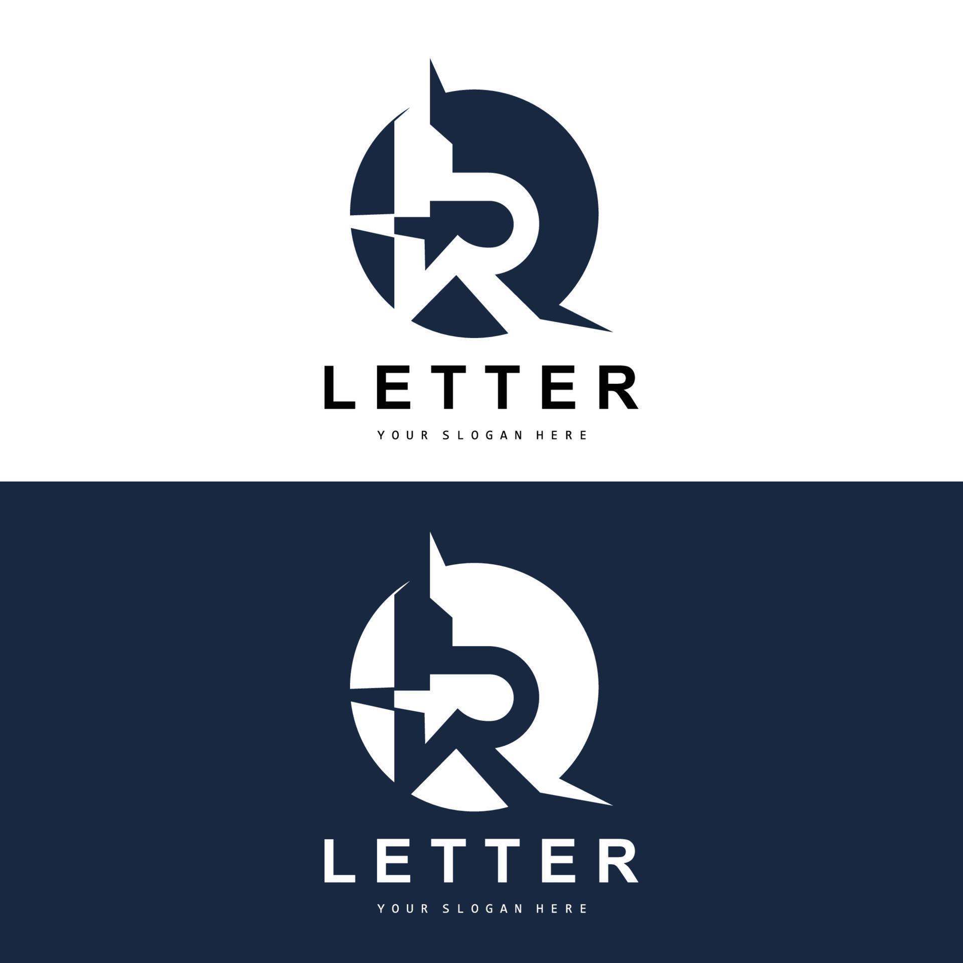 R Letter Logo, Vector Alphabet Symbol, Design For Brand Logos With