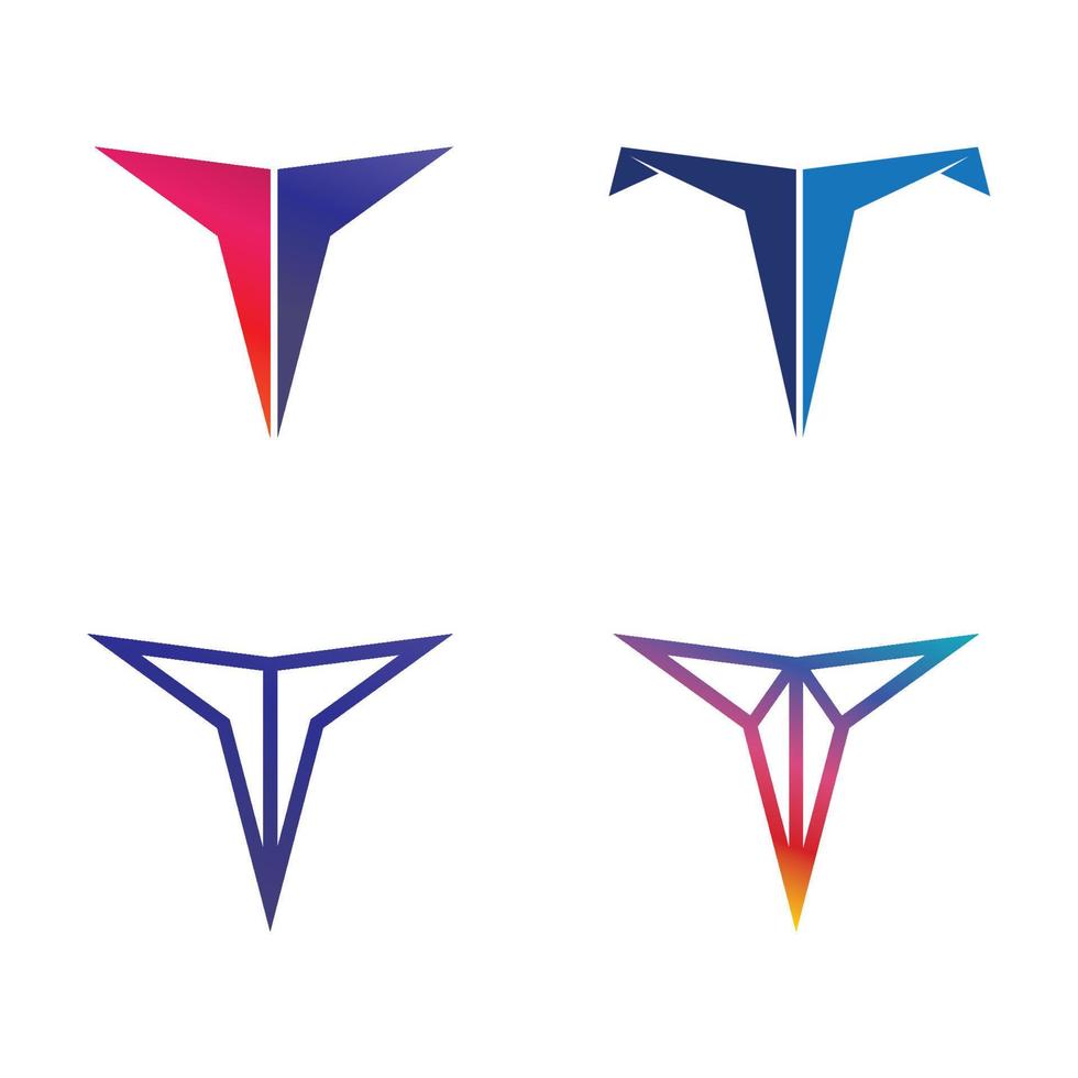 letter T logo image and font T design graphic  vector