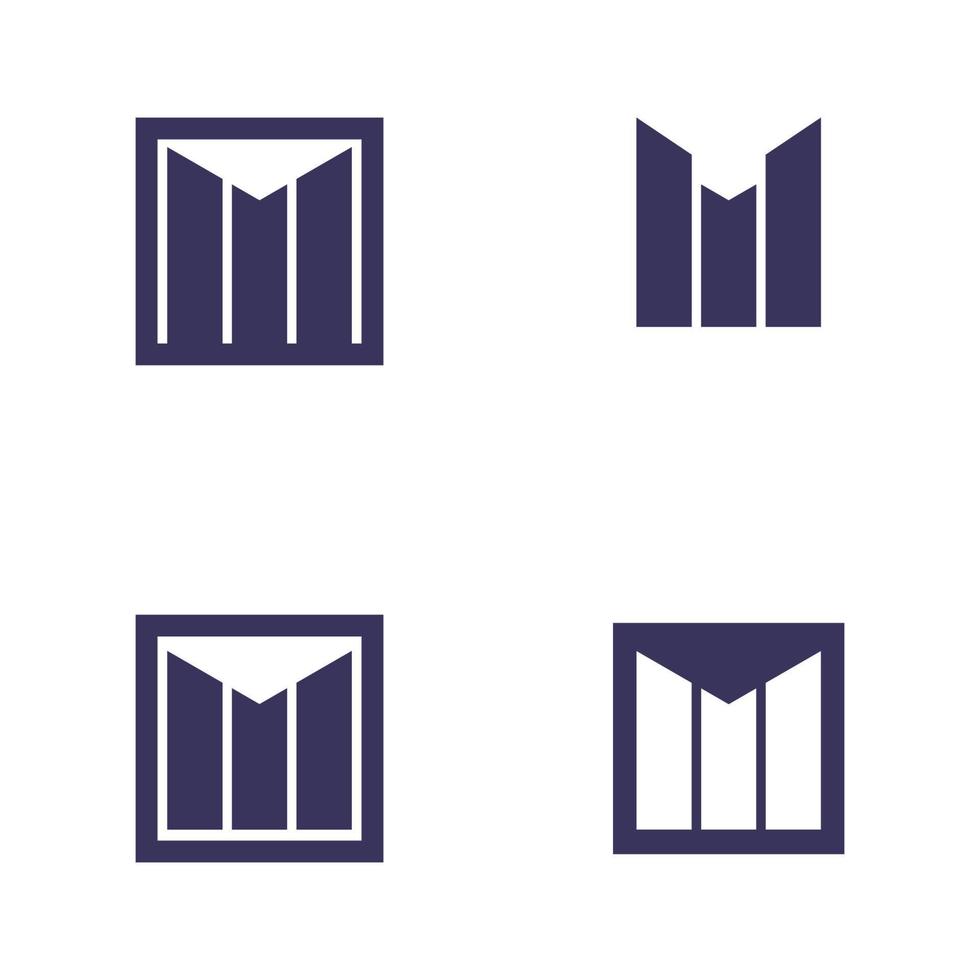 M Letter Logo Template vector M