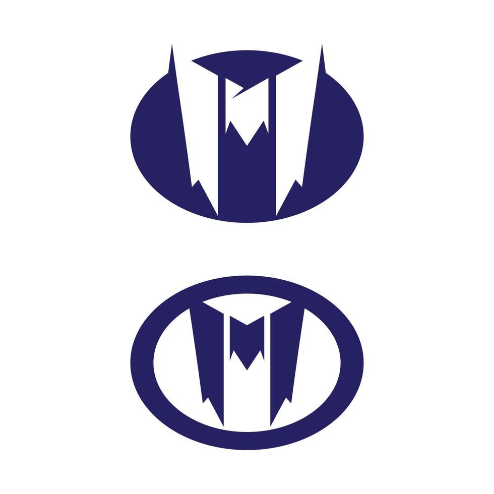 vector de plantilla de logotipo de letra m m