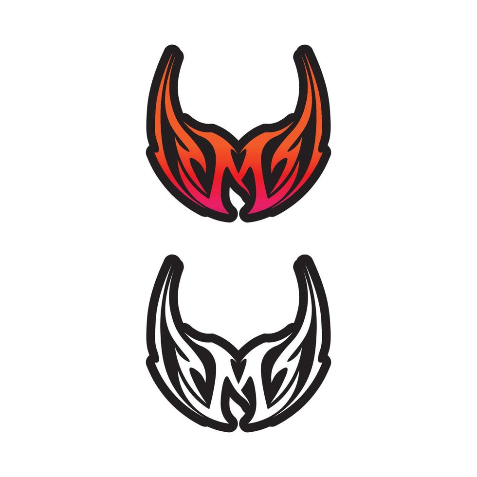 M Letter Logo Template vector M