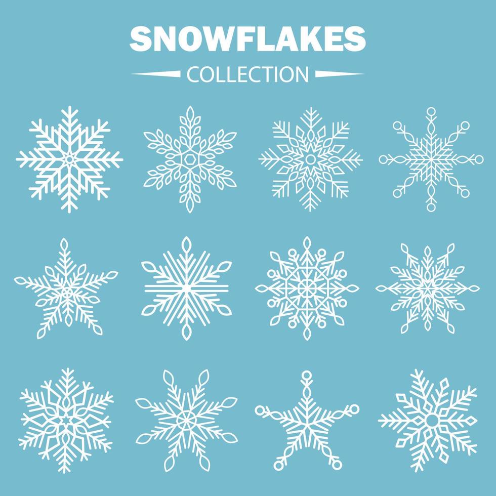 Christmas snowflakes background and seamless pattern design vector