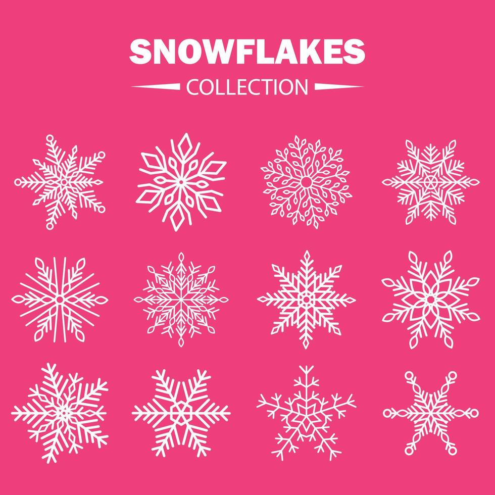 Christmas snowflakes background and seamless pattern design vector