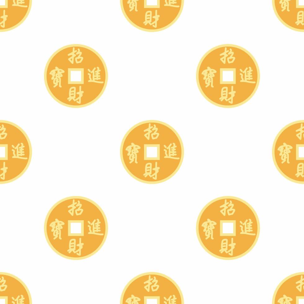Chinese symbols seamless pattern. vector