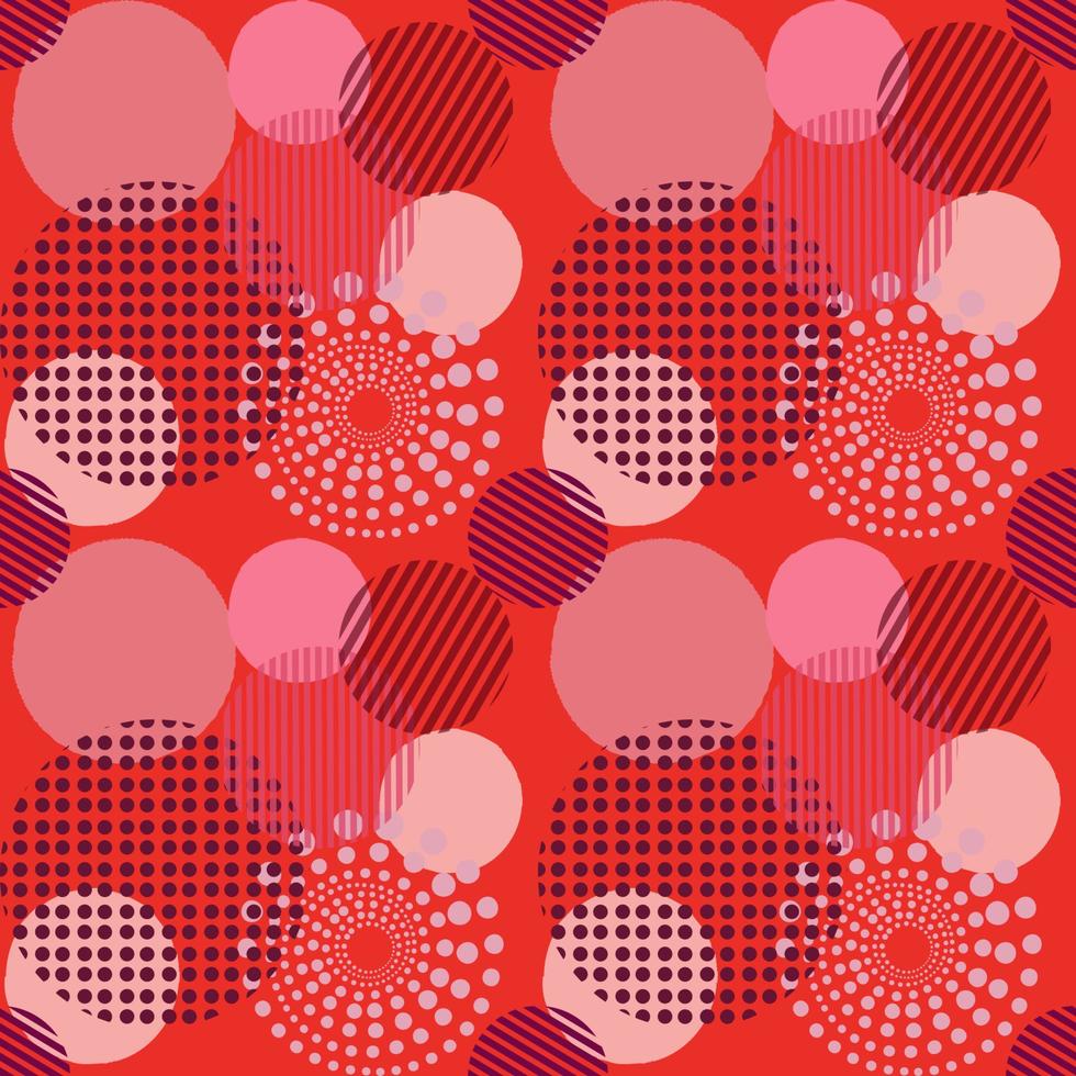 Seamless viva magenta pattern, color of 2023 year vector