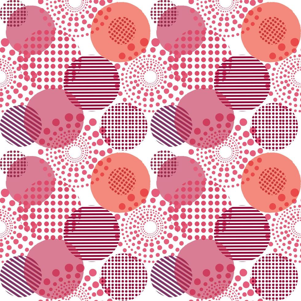 Seamless viva magenta pattern, color of 2023 year vector