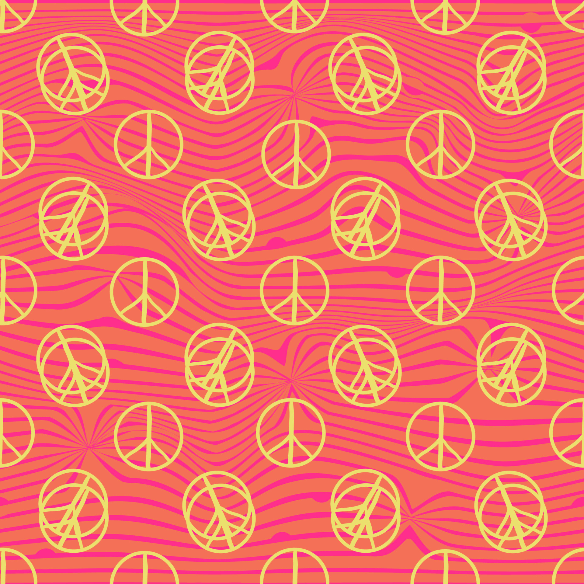 Peace Hippie Psychedelic Hand Transparent Background - Hippie