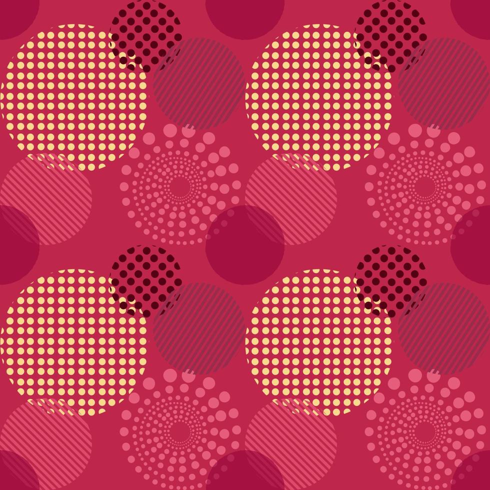 Seamless viva magenta pattern, color of 2023 year vector