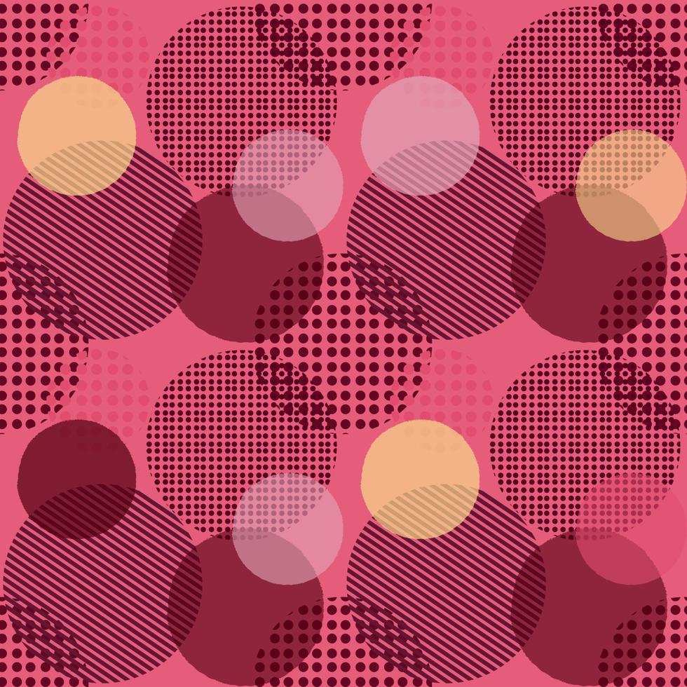 Seamless viva magenta pattern, color of 2023 year vector