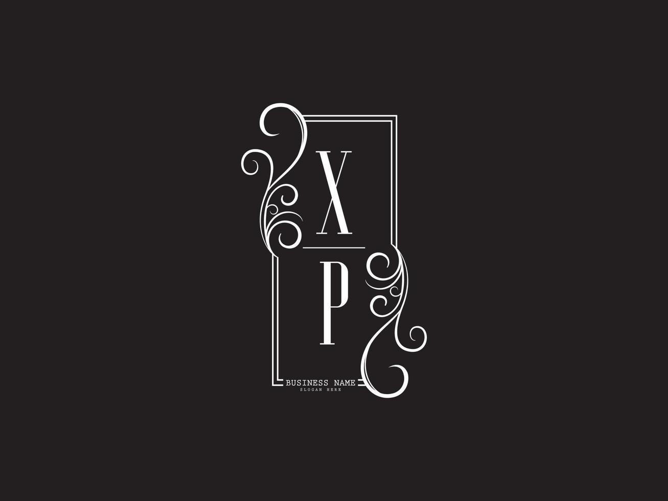 Initial Xp Logo Icon, Unique Xp Luxury Logo Letter Vector