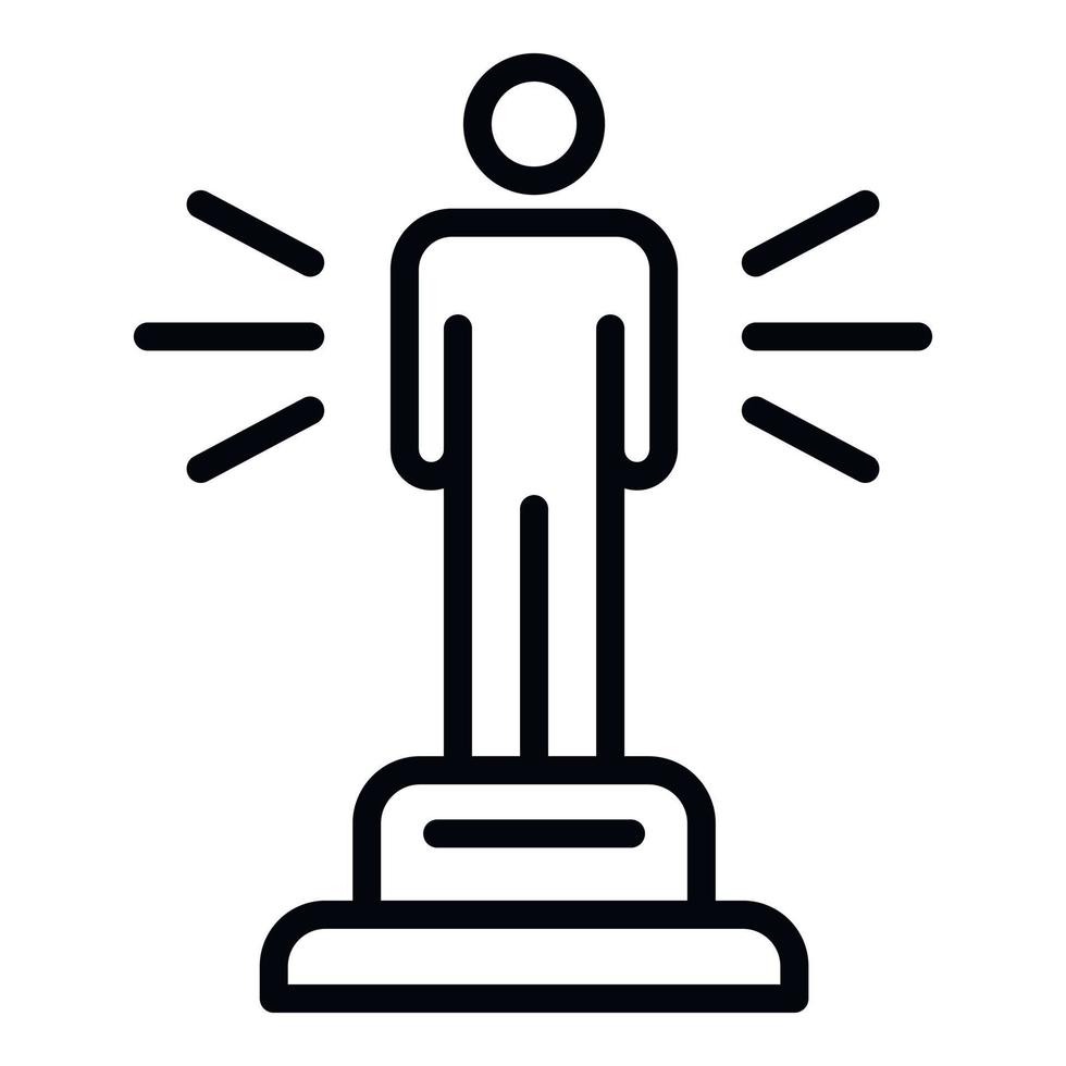 Music award icon, outline style vector