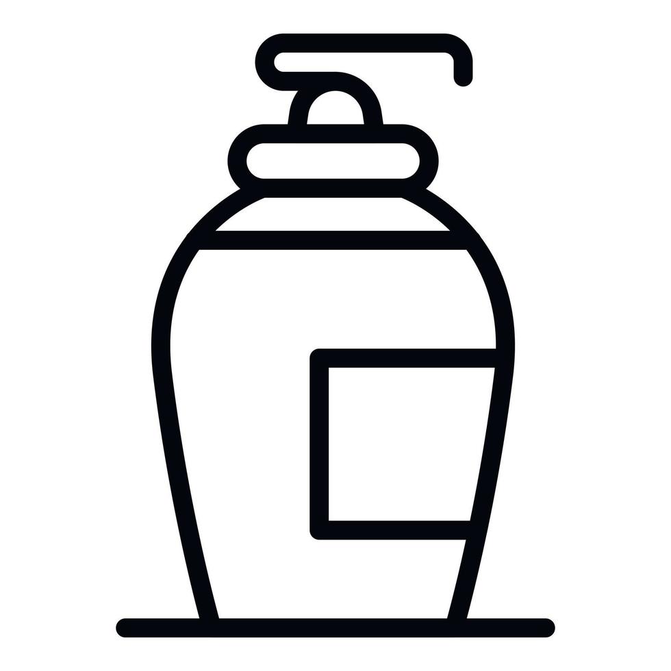 Dispenser soap icon, outline style vector